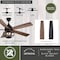 Vaxcel Huron Black and Burnished Teak Farmhouse Indoor Ceiling Fan with LED Cage Light Kit and Remote F0114 - alternate 8